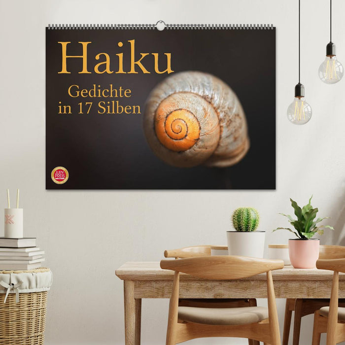 Haiku - Gedichte in 17 Silben (CALVENDO Wandkalender 2026)