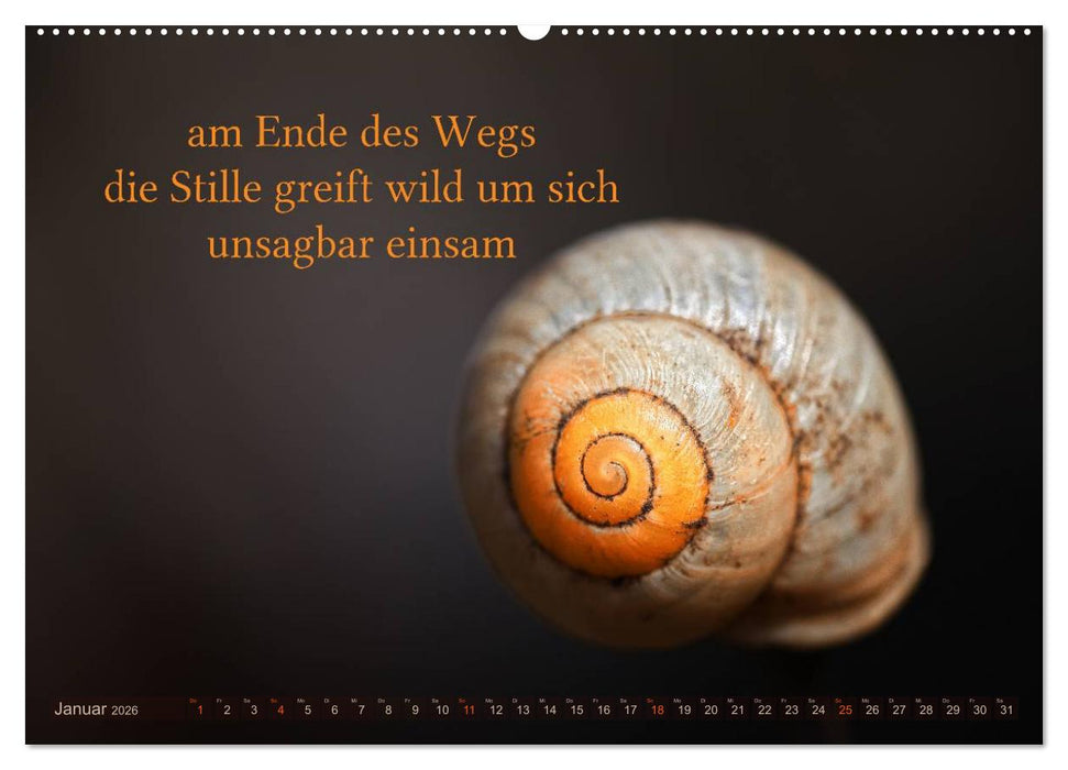 Haiku - Gedichte in 17 Silben (CALVENDO Wandkalender 2026)