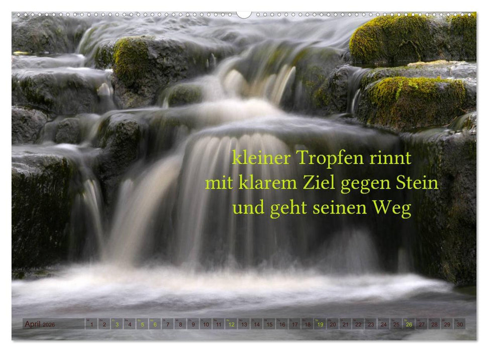 Haiku - Gedichte in 17 Silben (CALVENDO Wandkalender 2026)