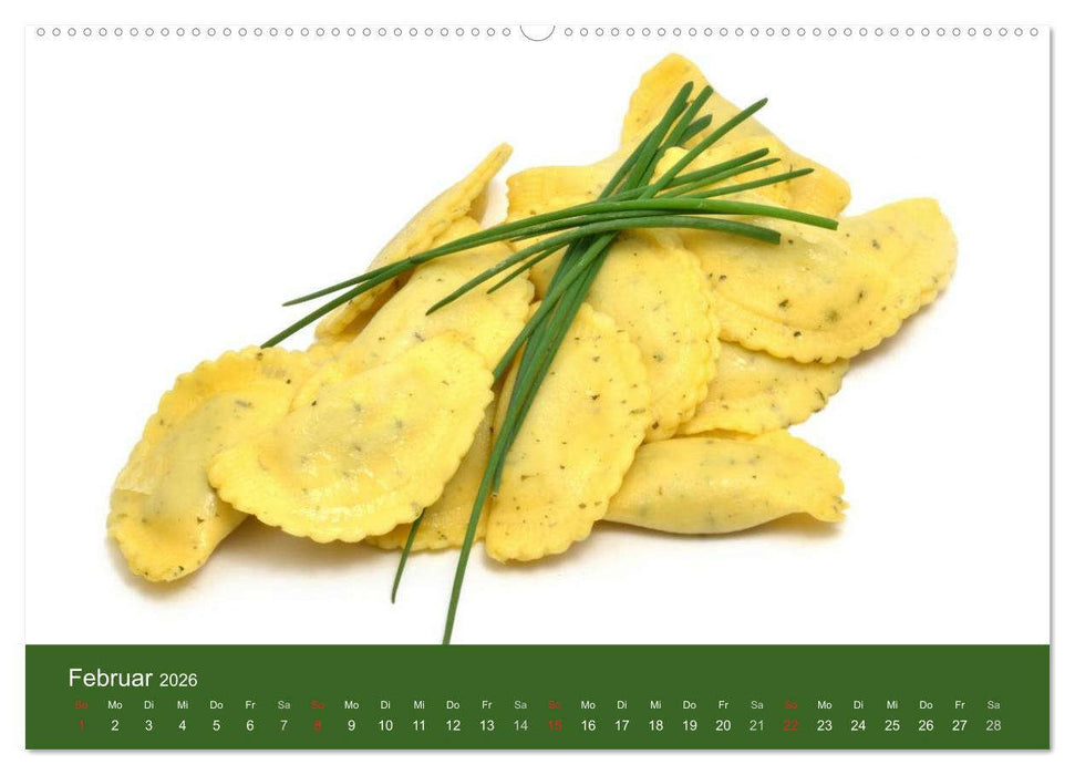 Pasta (CALVENDO Premium Wandkalender 2026)
