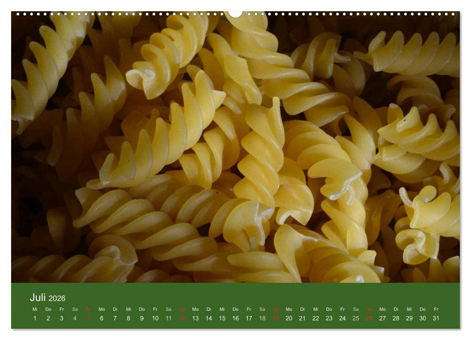Pasta (CALVENDO Premium Wandkalender 2026)