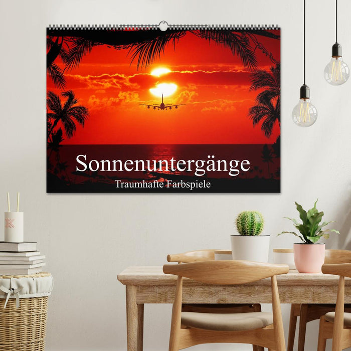Sonnenuntergänge • Traumhafte Farbspiele (CALVENDO Wandkalender 2026)