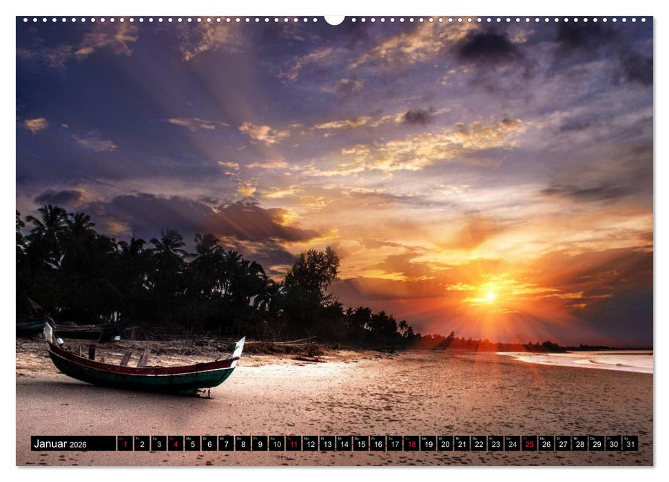 Sonnenuntergänge • Traumhafte Farbspiele (CALVENDO Wandkalender 2026)
