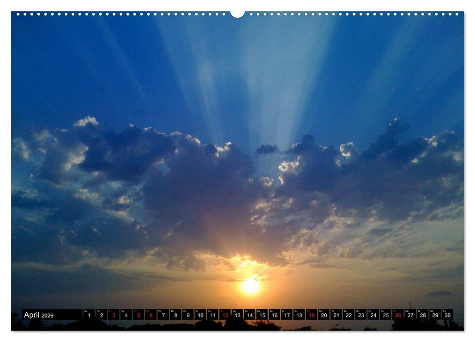 Sonnenuntergänge • Traumhafte Farbspiele (CALVENDO Wandkalender 2026)