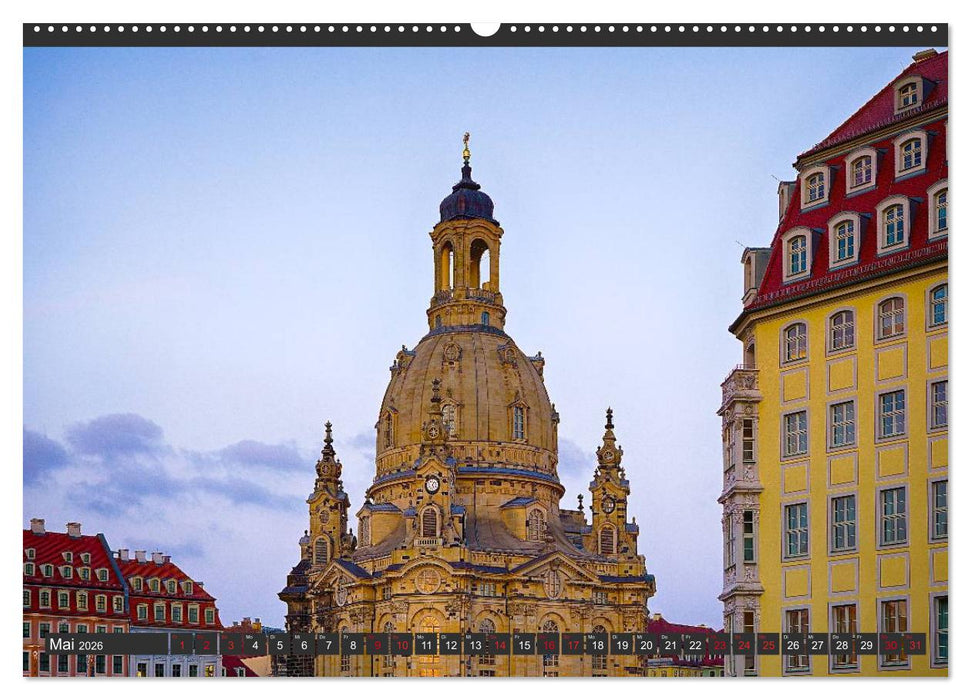 Dresden - Die Frauenkirche (CALVENDO Wandkalender 2026)