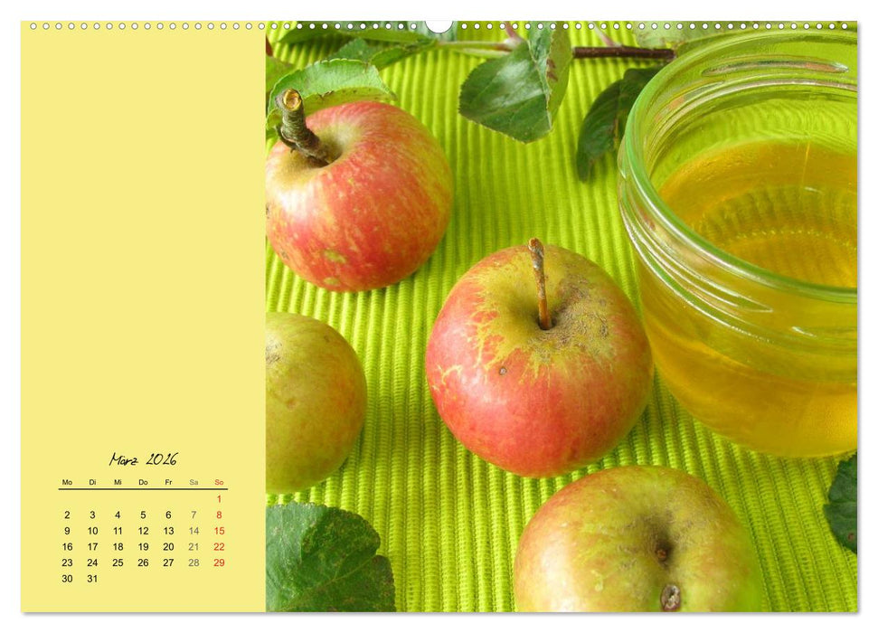 Ach, sind die süß! Rezepte zu Konfitüren, Fruchtaufstrichen und Gelees (CALVENDO Wandkalender 2026)