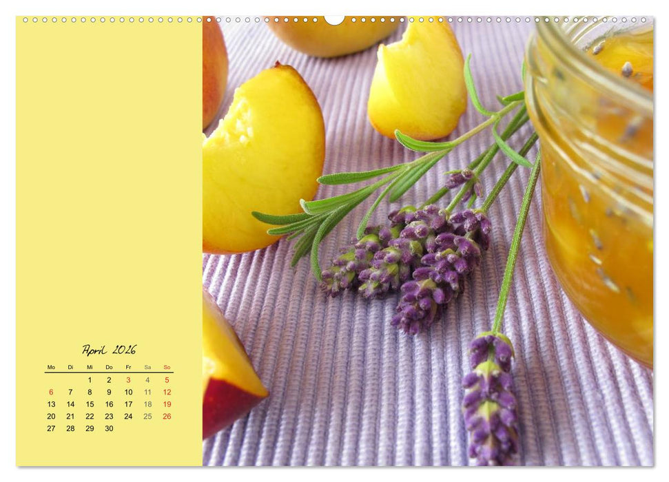 Ach, sind die süß! Rezepte zu Konfitüren, Fruchtaufstrichen und Gelees (CALVENDO Wandkalender 2026)