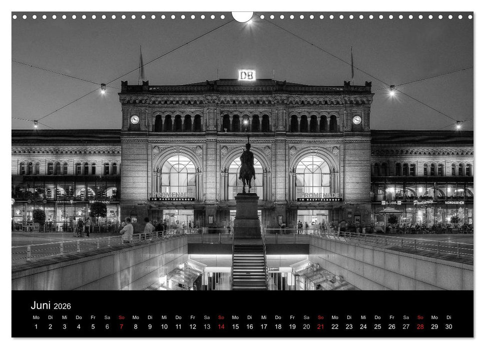 Hannover Monochrome Impressionen (CALVENDO Wandkalender 2026)
