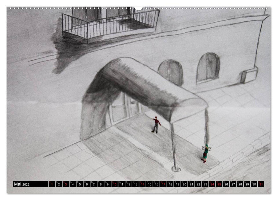 PAPERminis – Ein Mixed-Media-Figuren-Projekt mit Stift und Papier (CALVENDO Premium Wandkalender 2026)