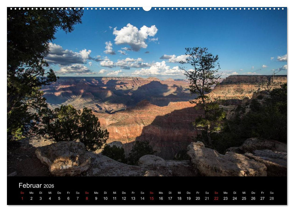 Faszination Grand Canyon / CH-Version (CALVENDO Premium Wandkalender 2026)