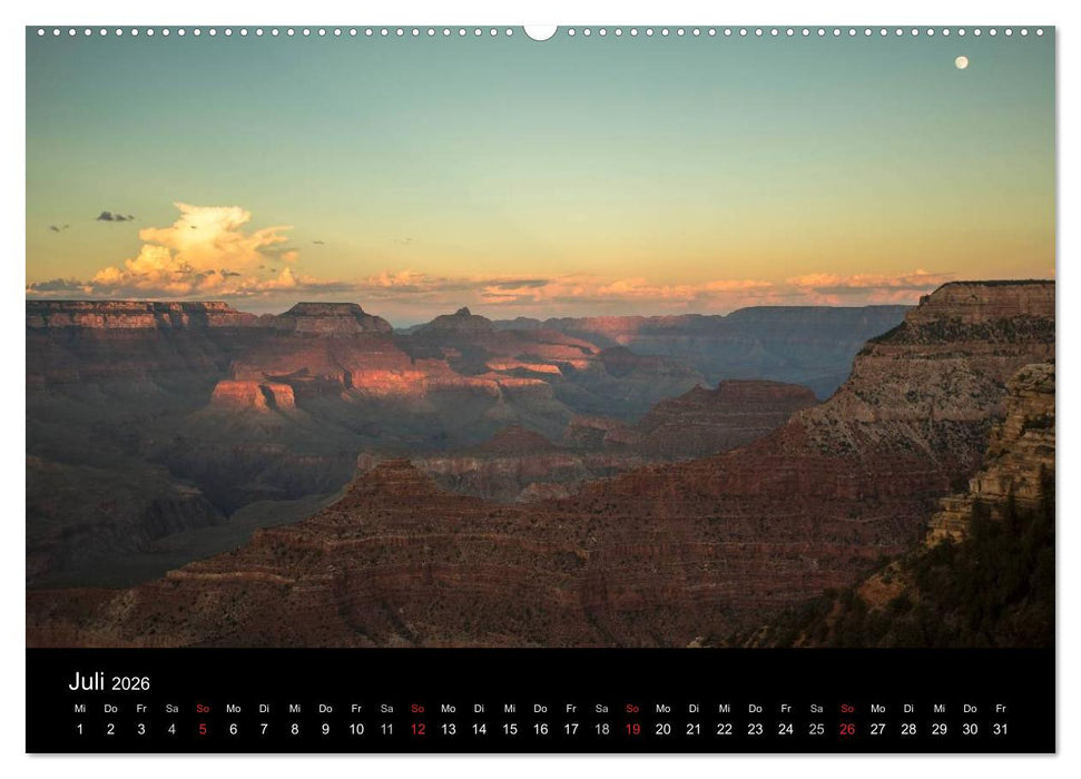 Faszination Grand Canyon / CH-Version (CALVENDO Premium Wandkalender 2026)