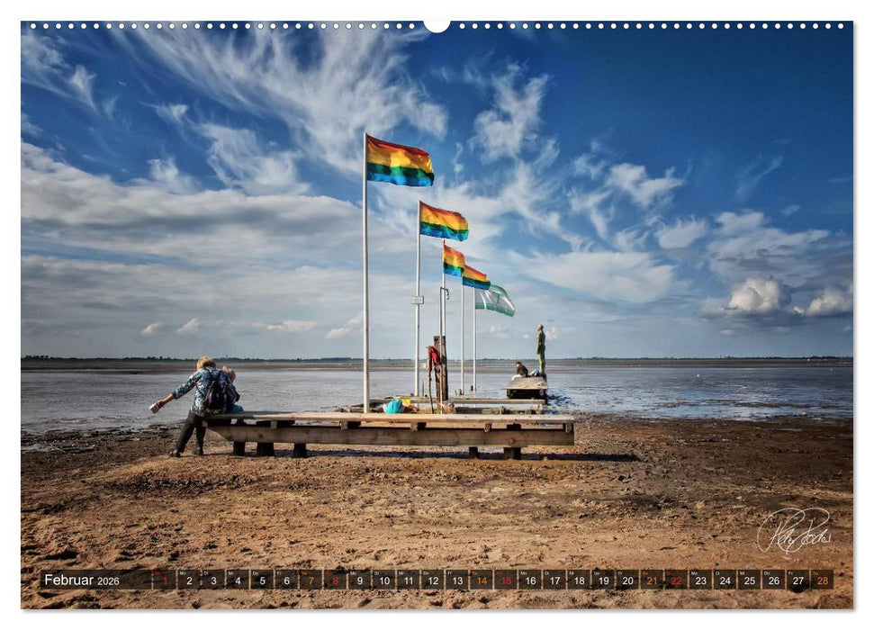 Friesland - Nordseebad Dangast / CH-Version (CALVENDO Premium Wandkalender 2026)