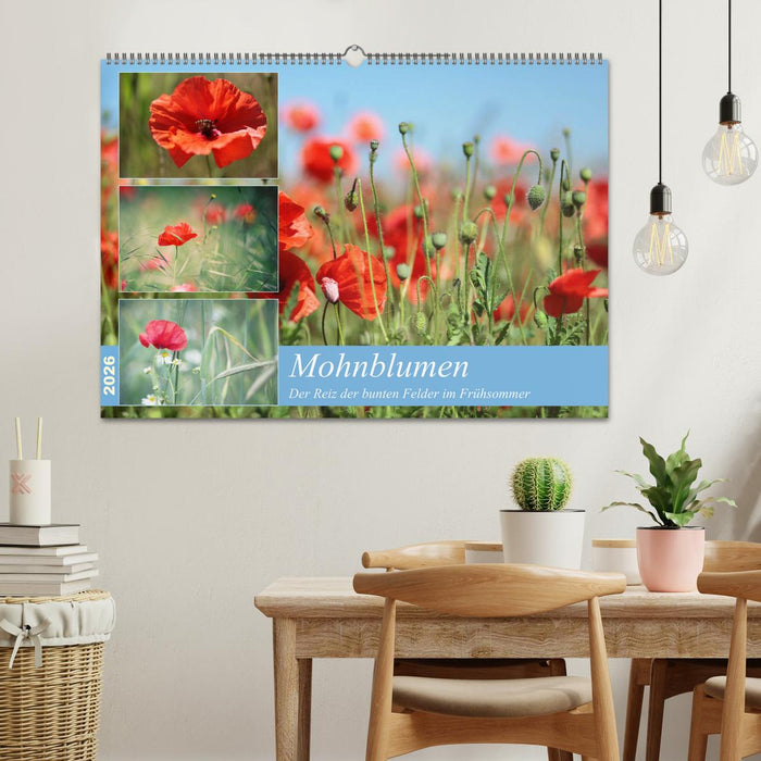 Mohnblumen (CALVENDO Wandkalender 2026)