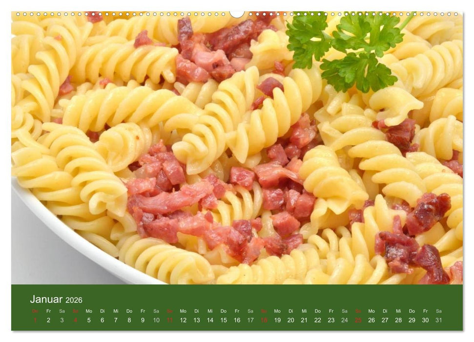 Pasta (CALVENDO Wandkalender 2026)