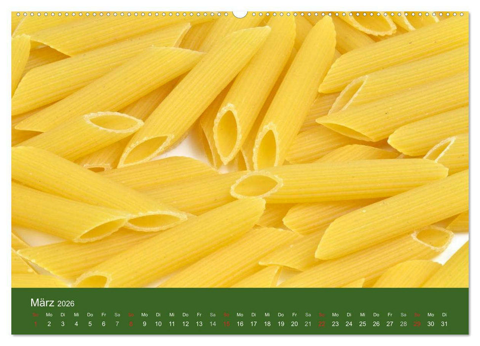 Pasta (CALVENDO Wandkalender 2026)