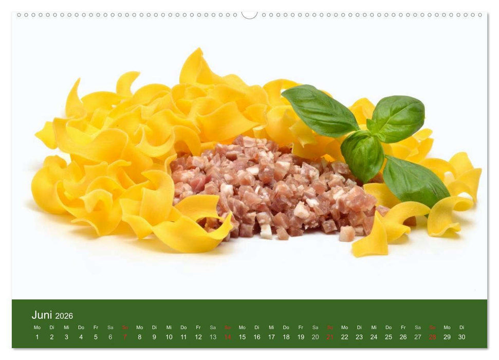 Pasta (CALVENDO Wandkalender 2026)