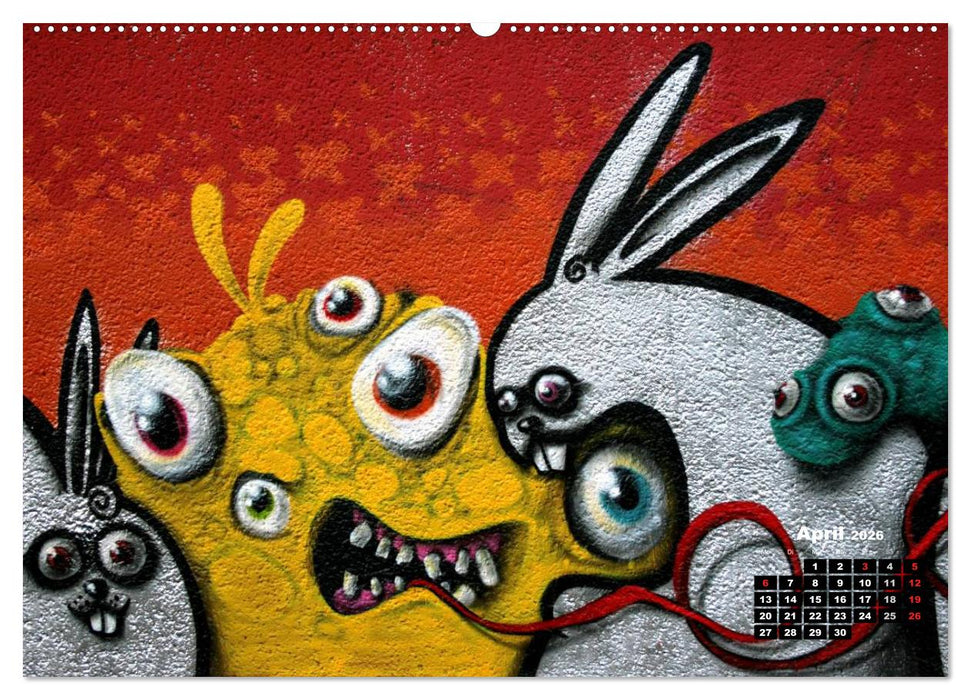 Street-Art 2026 / CH-Version (CALVENDO Premium Wandkalender 2026)