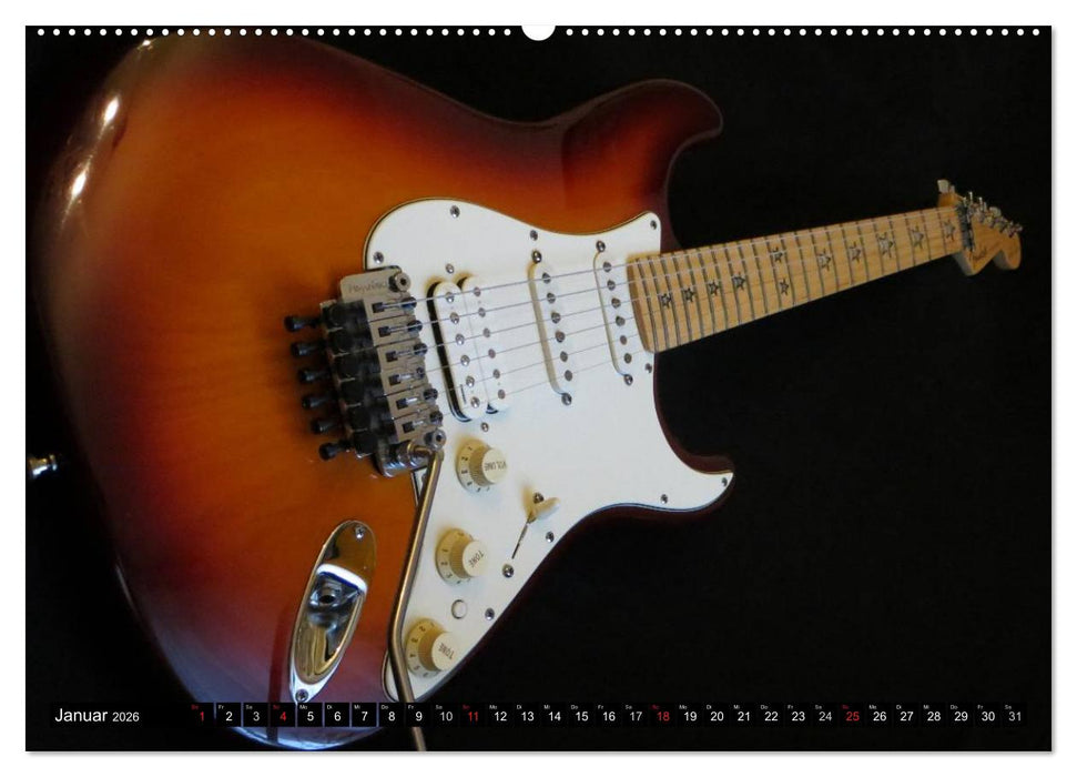 KULT GITARRE - Richie Sambora Stratocaster (CALVENDO Premium Wandkalender 2026)