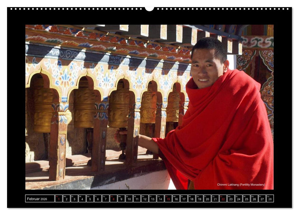 Bhutan Druk Yul 2026 (CALVENDO Premium Wandkalender 2026)