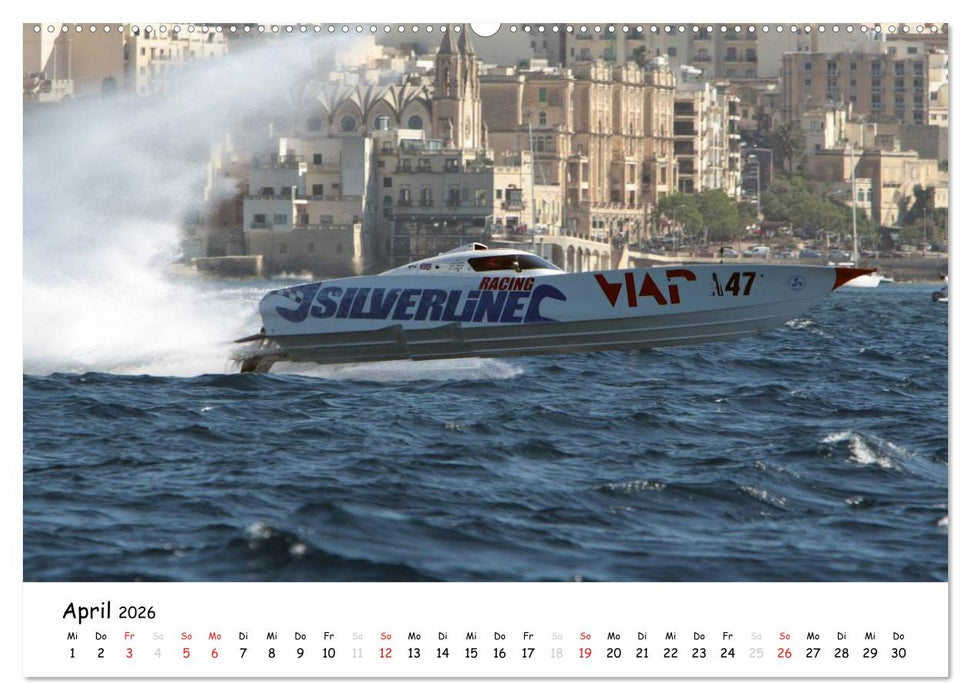 Offshore Powerboats (CALVENDO Premium Wandkalender 2026)