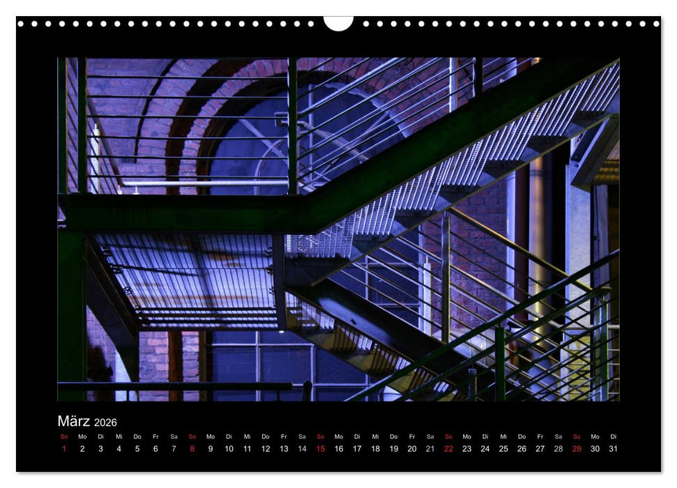 Extraschicht im Ruhrgebiet - Nachts ist es nicht dunkel! (CALVENDO Wandkalender 2026)