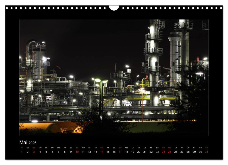 Extraschicht im Ruhrgebiet - Nachts ist es nicht dunkel! (CALVENDO Wandkalender 2026)