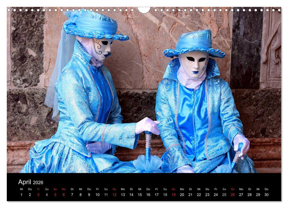 Venedig Maskenball (CALVENDO Wandkalender 2026)