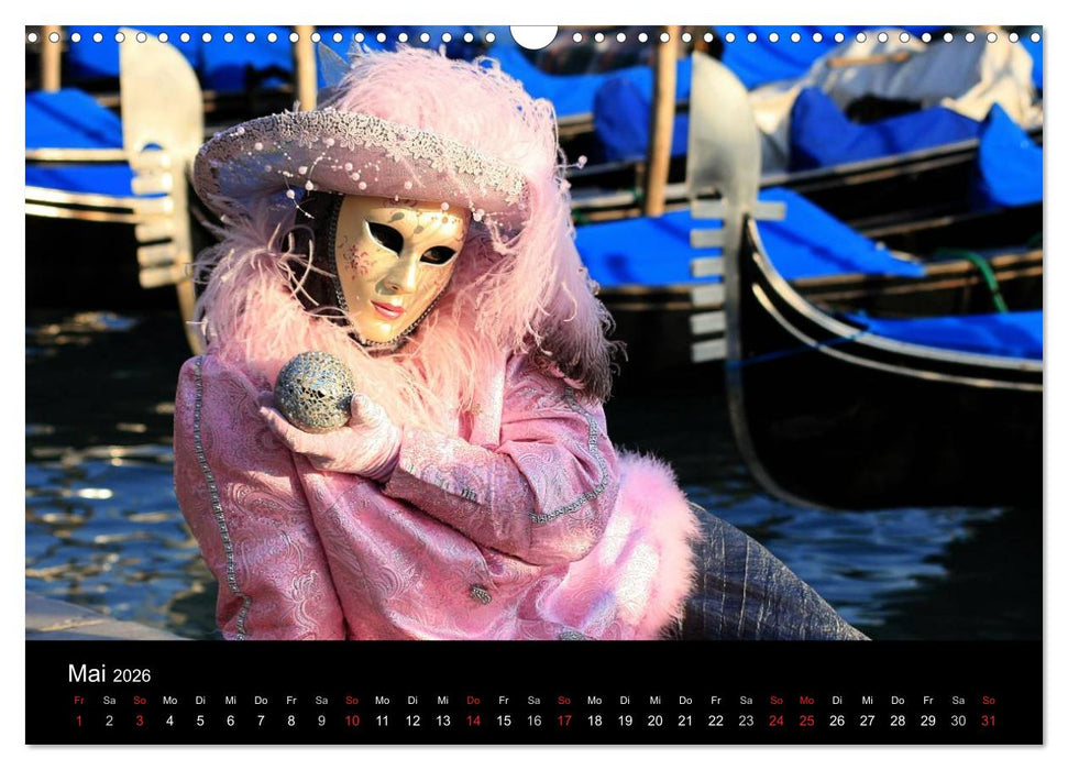 Venedig Maskenball (CALVENDO Wandkalender 2026)