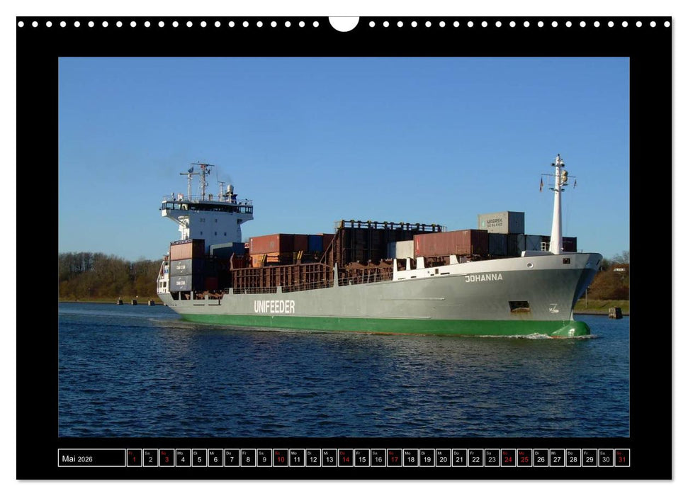 Containerschiffe (CALVENDO Wandkalender 2026)