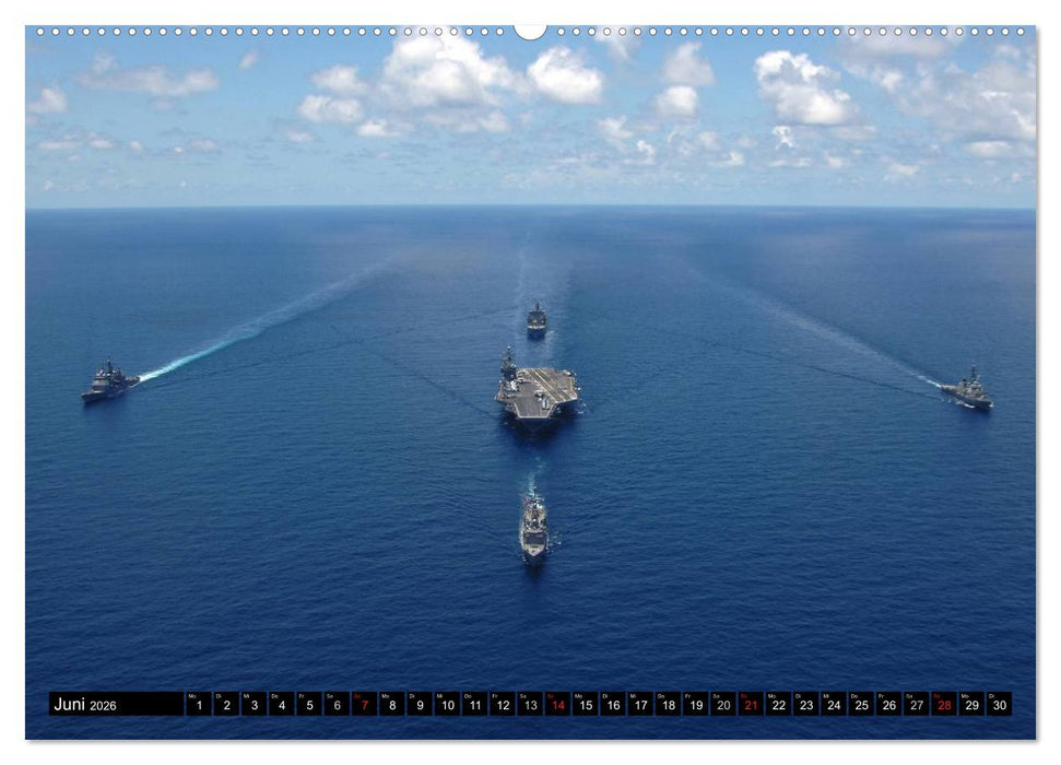 Kriegsschiffe der USA (CALVENDO Wandkalender 2026)