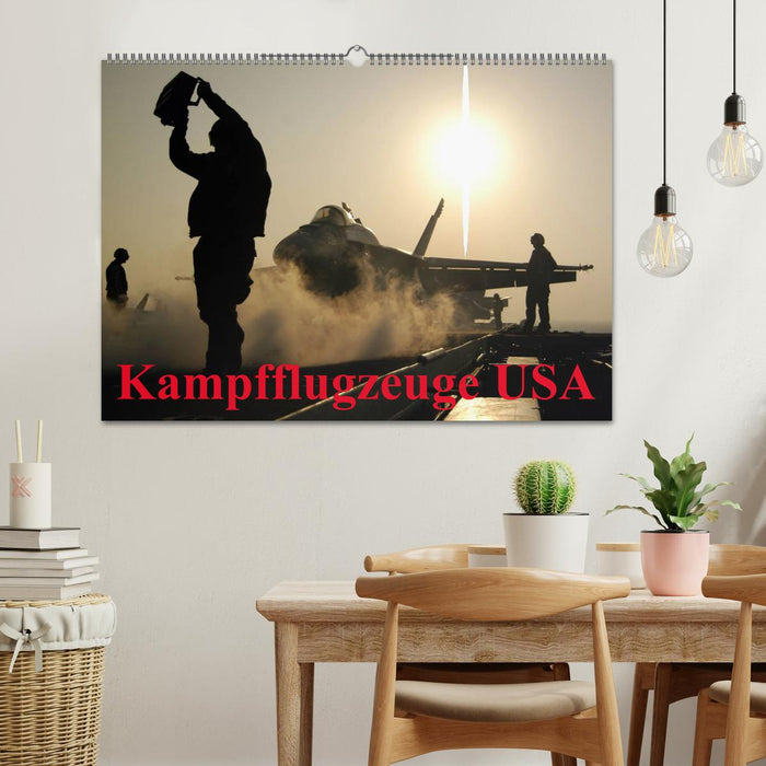Kampfflugzeuge USA (CALVENDO Wandkalender 2026)