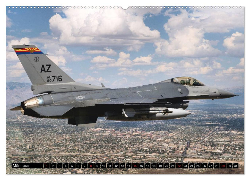 Kampfflugzeuge USA (CALVENDO Wandkalender 2026)