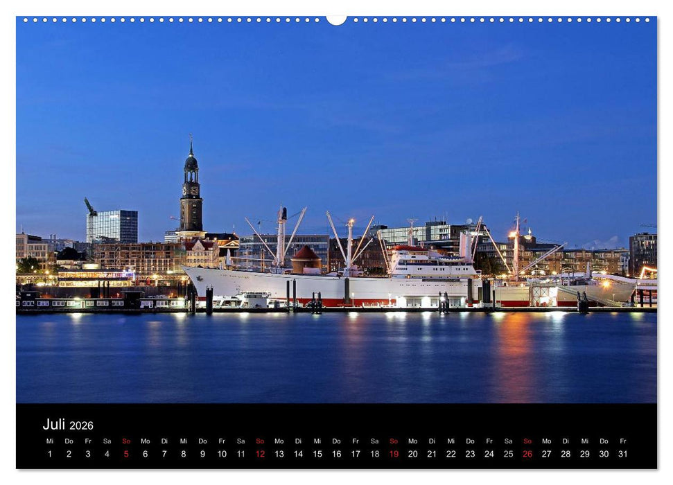 Hamburger Hafen (CALVENDO Premium Wandkalender 2026)