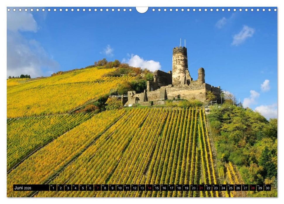 Der Rhein. Oberes Mittelrheintal von Bingen bis Koblenz (CALVENDO Wandkalender 2026)
