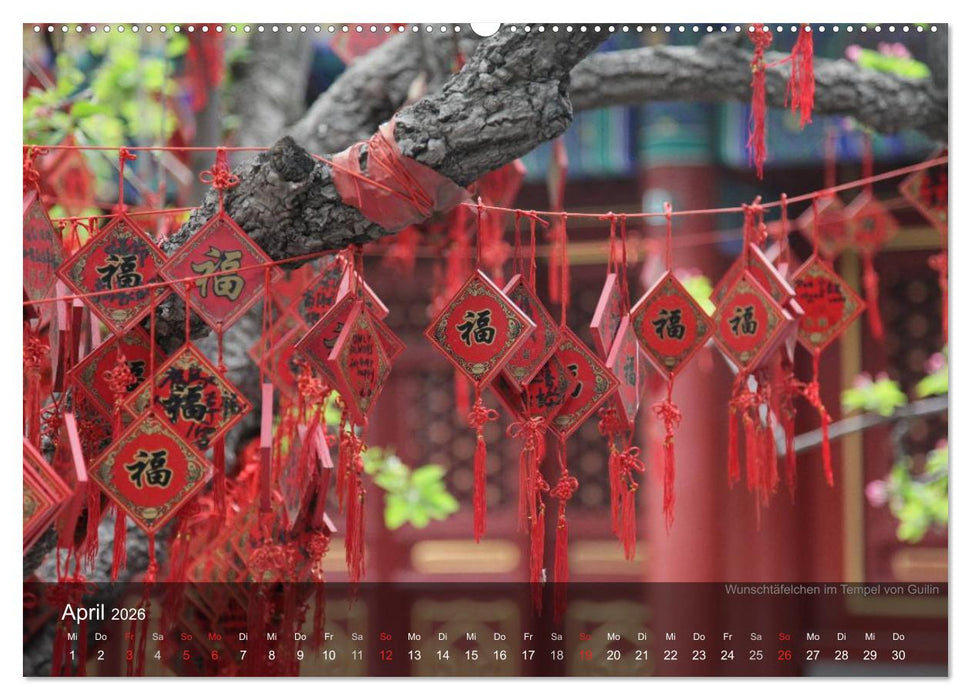 Erlebe China (CALVENDO Wandkalender 2026)