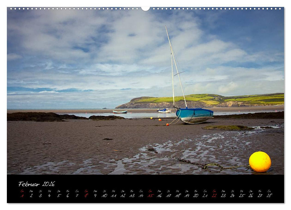 Wales - Pembrokeshire Coast Path (CALVENDO Premium Wandkalender 2026)