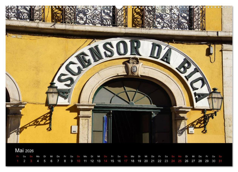 Mit der Tram durch Lissabon (CALVENDO Wandkalender 2026)
