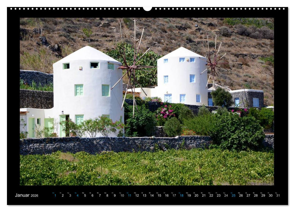 Santorini (CALVENDO Premium Wandkalender 2026)