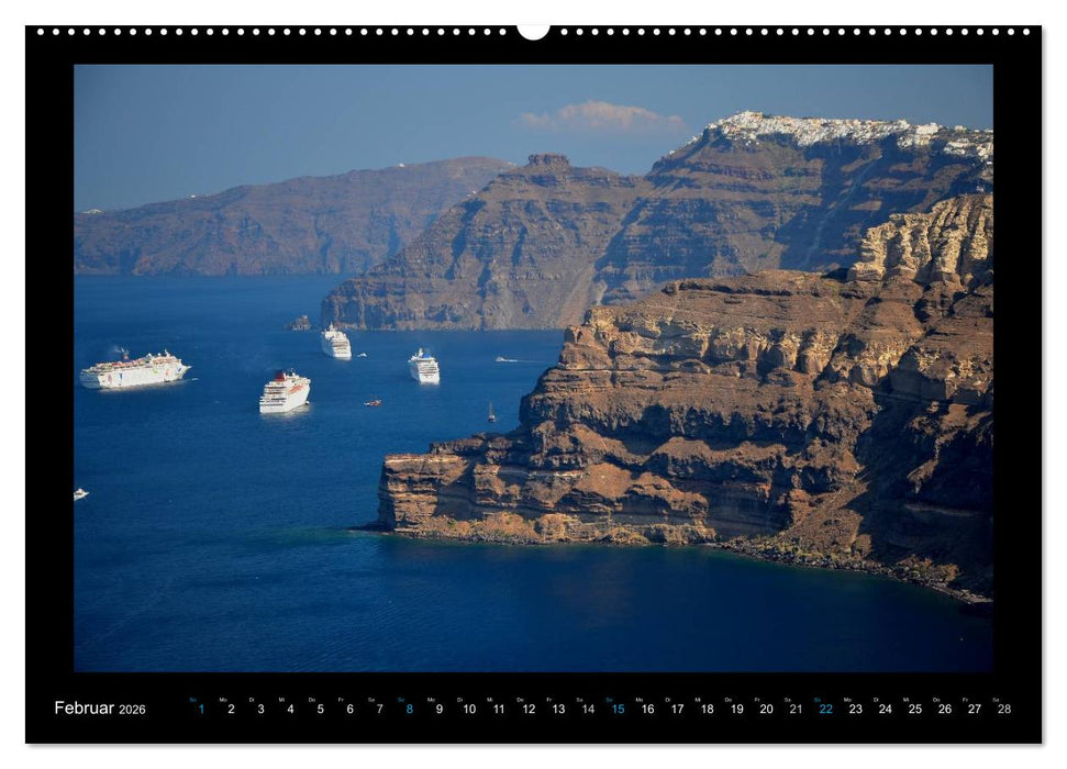 Santorini (CALVENDO Premium Wandkalender 2026)
