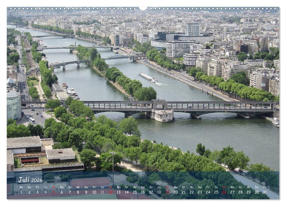 Paris (CALVENDO Premium Wandkalender 2026)