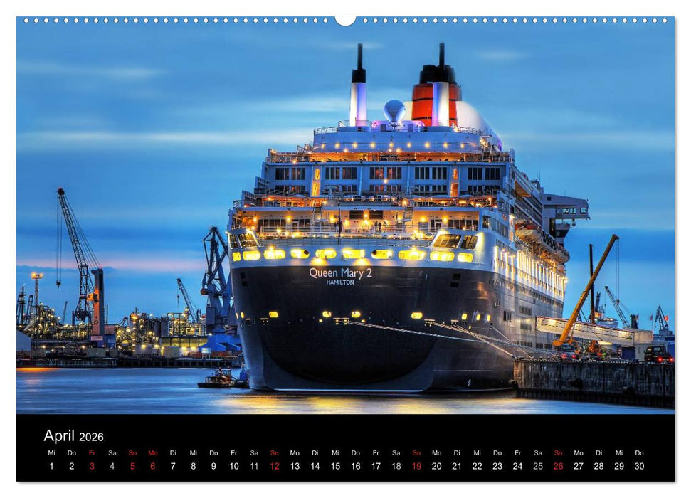 Hamburger Hafen (CALVENDO Wandkalender 2026)