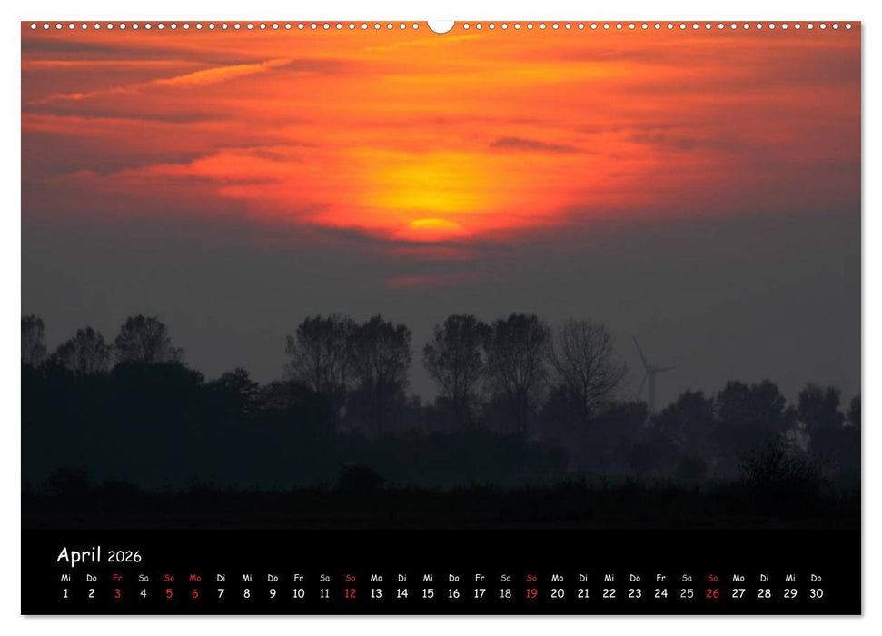 Ostfriesland - Land und Wetter (CALVENDO Wandkalender 2026)