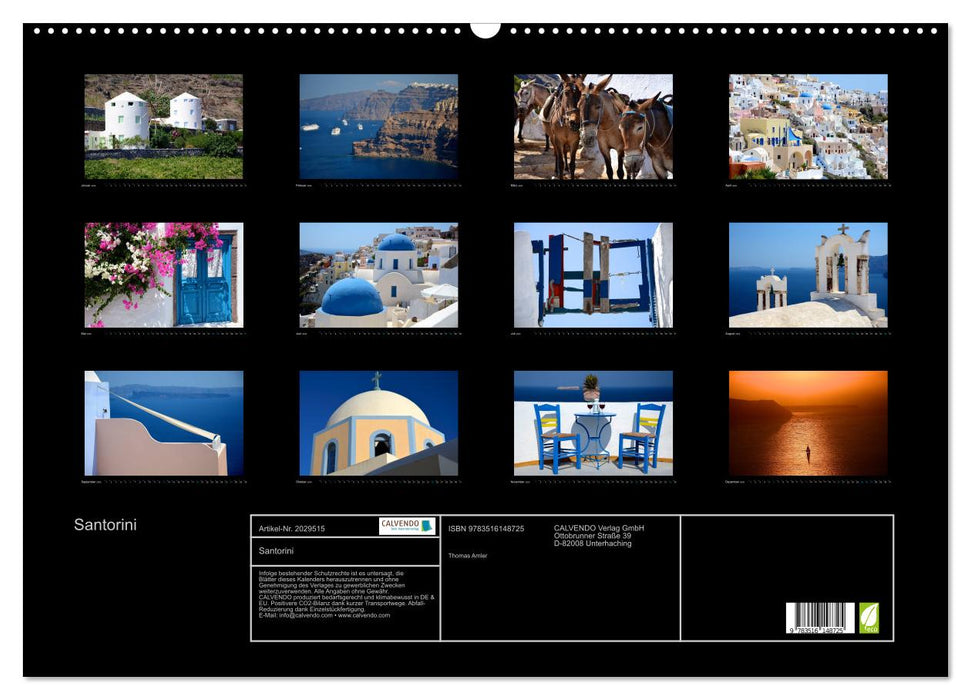 Santorini (CALVENDO Wandkalender 2026)
