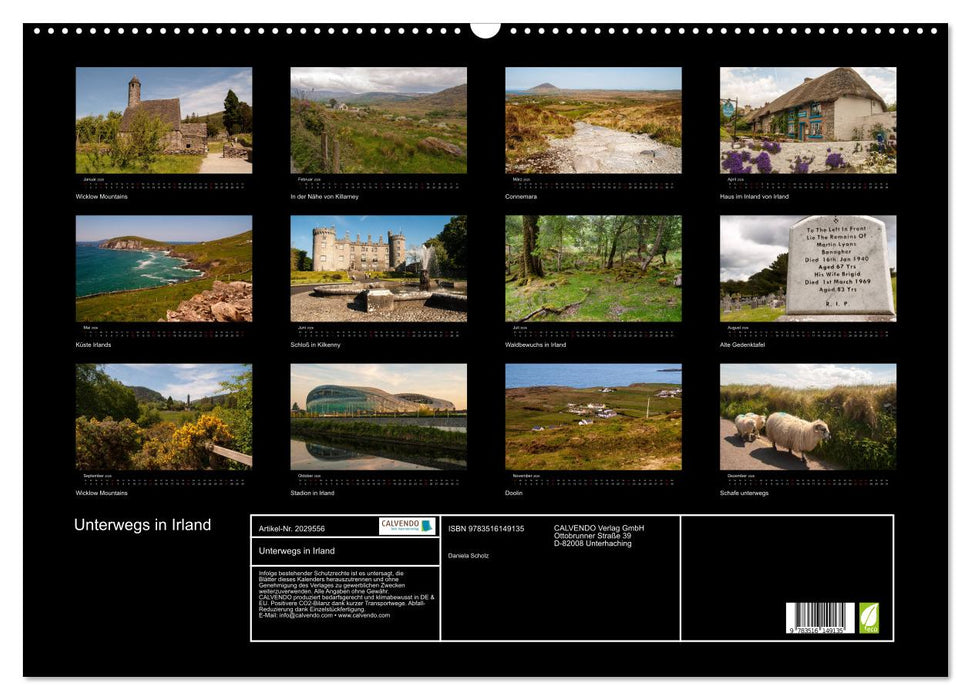 Unterwegs in Irland (CALVENDO Wandkalender 2026)