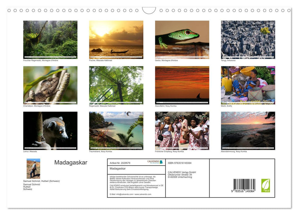 Madagaskar (CALVENDO Wandkalender 2026)