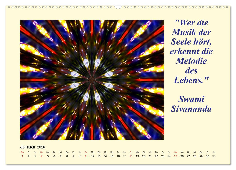 Meditation - Asiatische Weisheiten (CALVENDO Premium Wandkalender 2026)