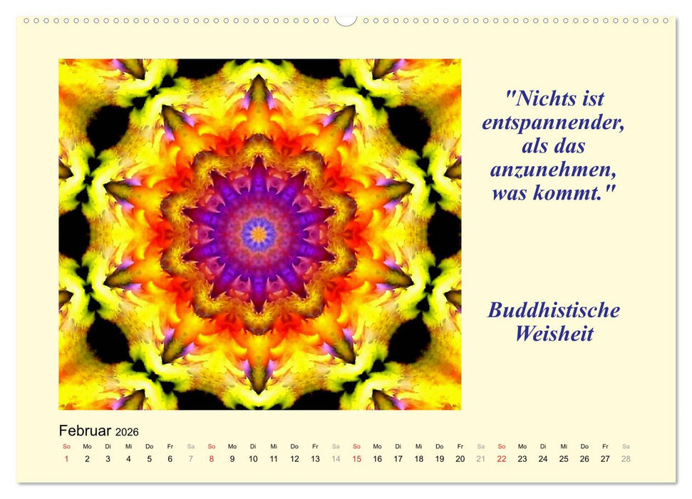 Meditation - Asiatische Weisheiten (CALVENDO Premium Wandkalender 2026)