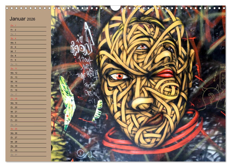 Street-Art Berlin (CALVENDO Wandkalender 2026)