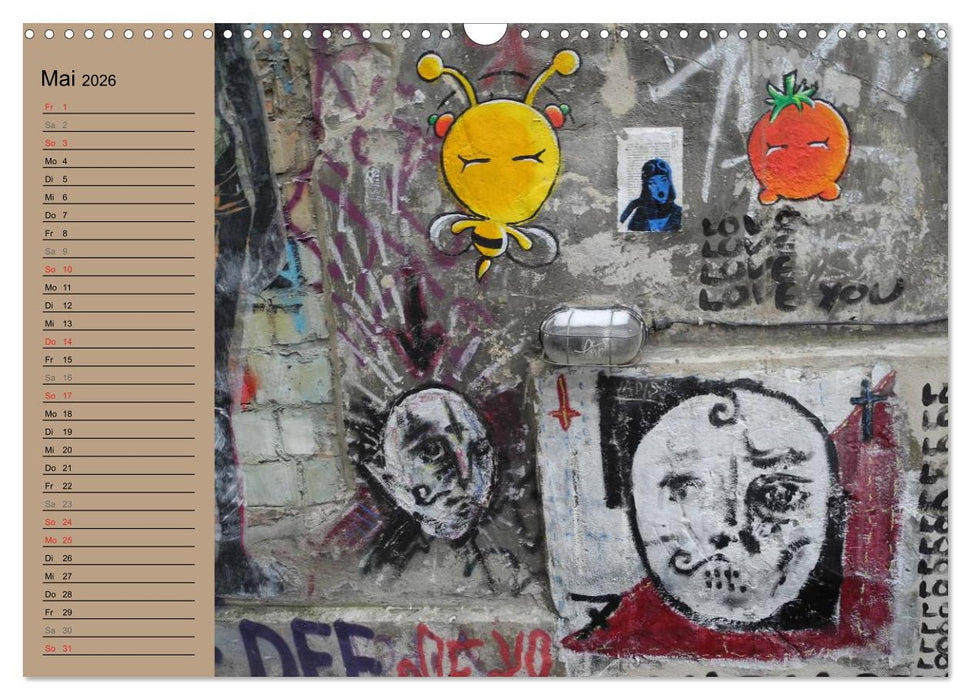 Street-Art Berlin (CALVENDO Wandkalender 2026)