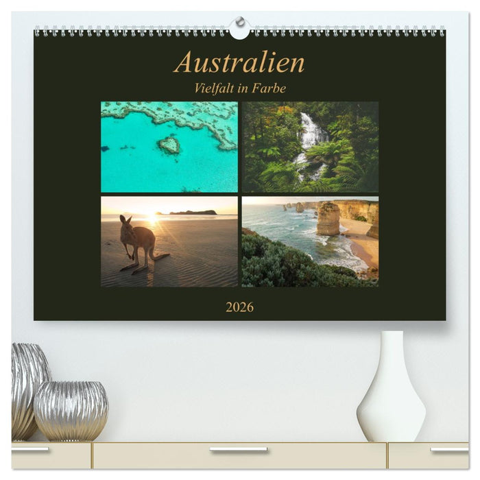 Australien - Farbige Vielfalt (CALVENDO Premium Wandkalender 2026)
